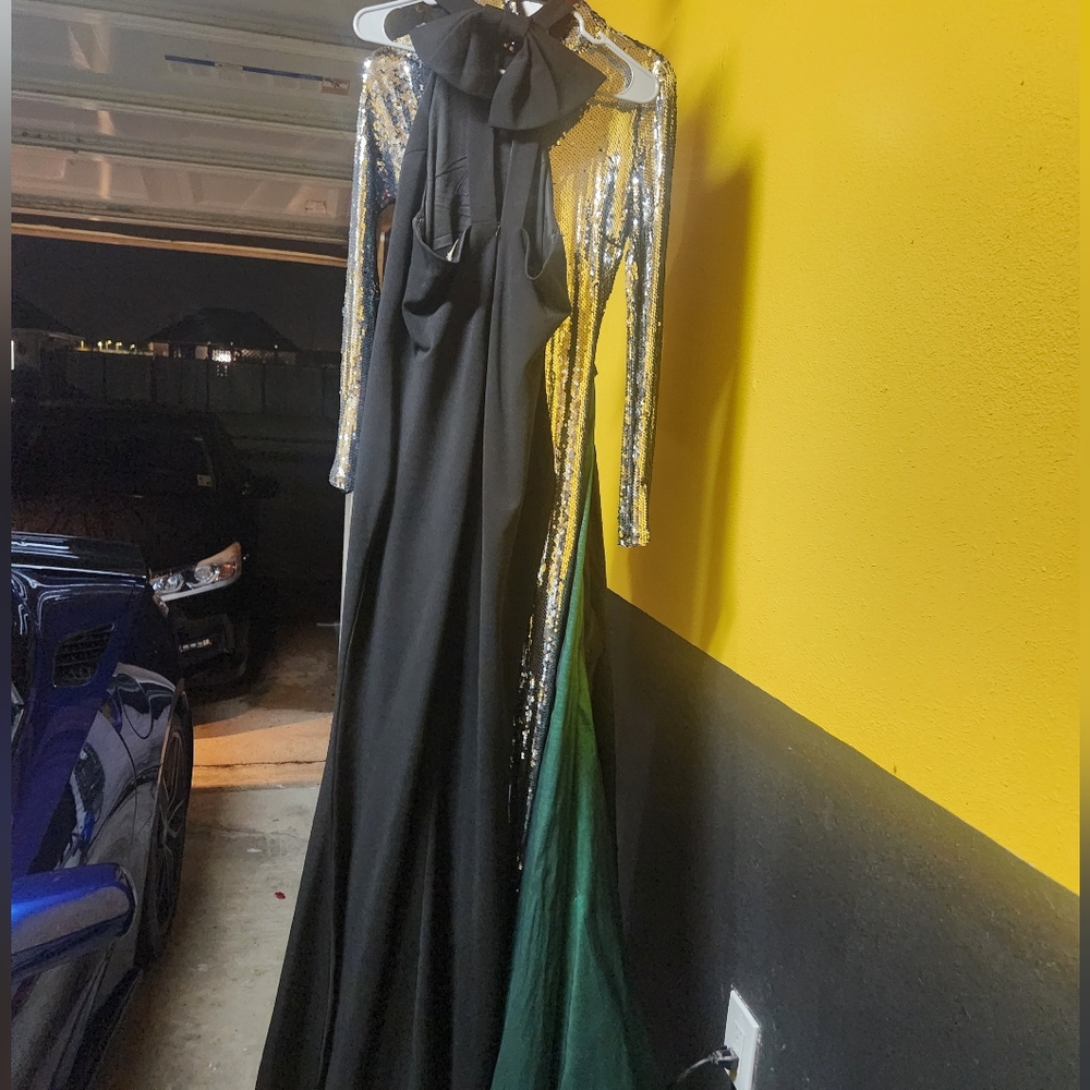 Long Black Ball gown